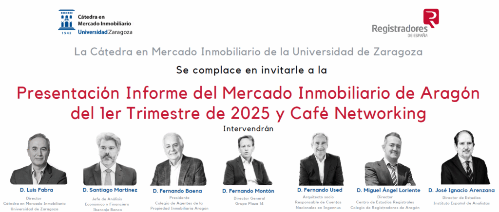 Presentación Informe del Mercado Inmobiliario de Aragón. El 29 de mayo en Zaragoza 3