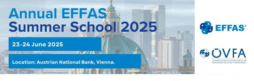EFFAS Summer School 2025. 23 y 24 de junio en el Austrian National Bank de Viena 1