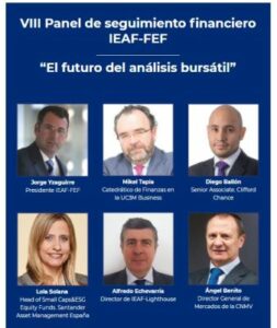 VIII Panel de seguimiento financiero IEAF-FEF “El futuro del análisis bursátil” 8
