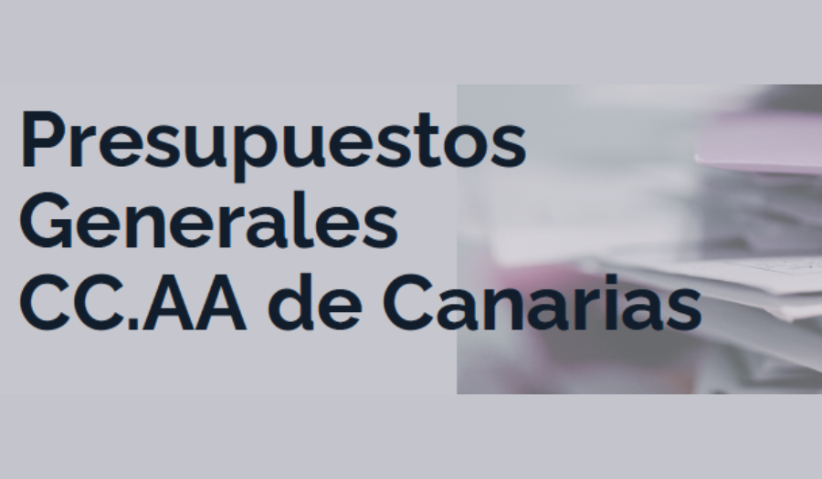 Presupuestos Generales CC.AA de Canarias. El 10 de diciembre en Santa Cruz de Tenerife 1