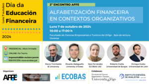 Alfabetización Financiera en contextos organizativos. El pasado 7 de octubre en Galicia 9