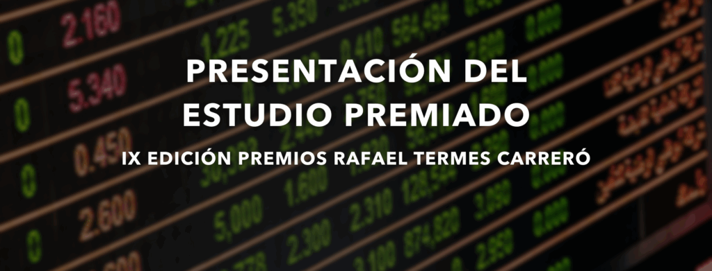 Presentación estudio ganador IX edición Premios Rafael Termes Carreró. Barcelona 1